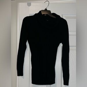 New York & Company Classic Black Cowl Neck Sweater